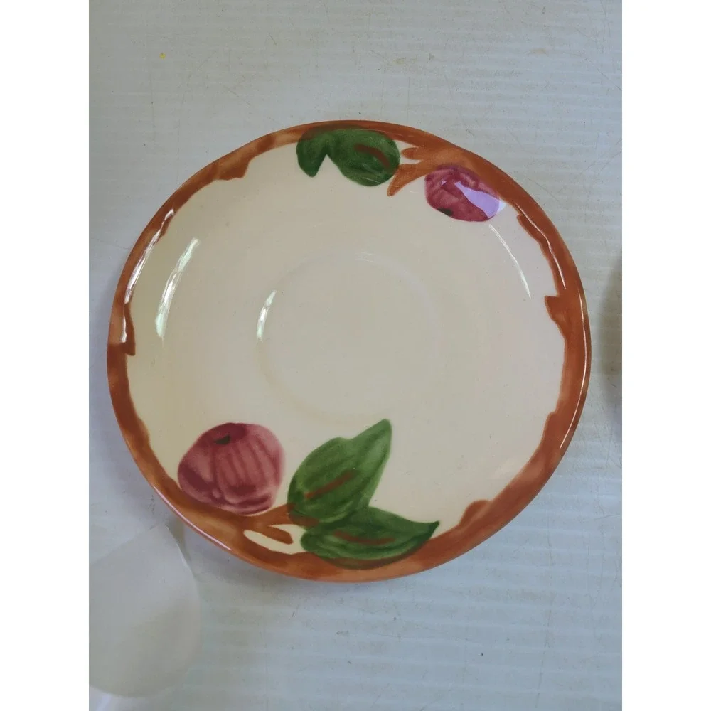 Lot of 2 Beautiful Vintage Franciscan Apple Pattern Saucer Vintage England